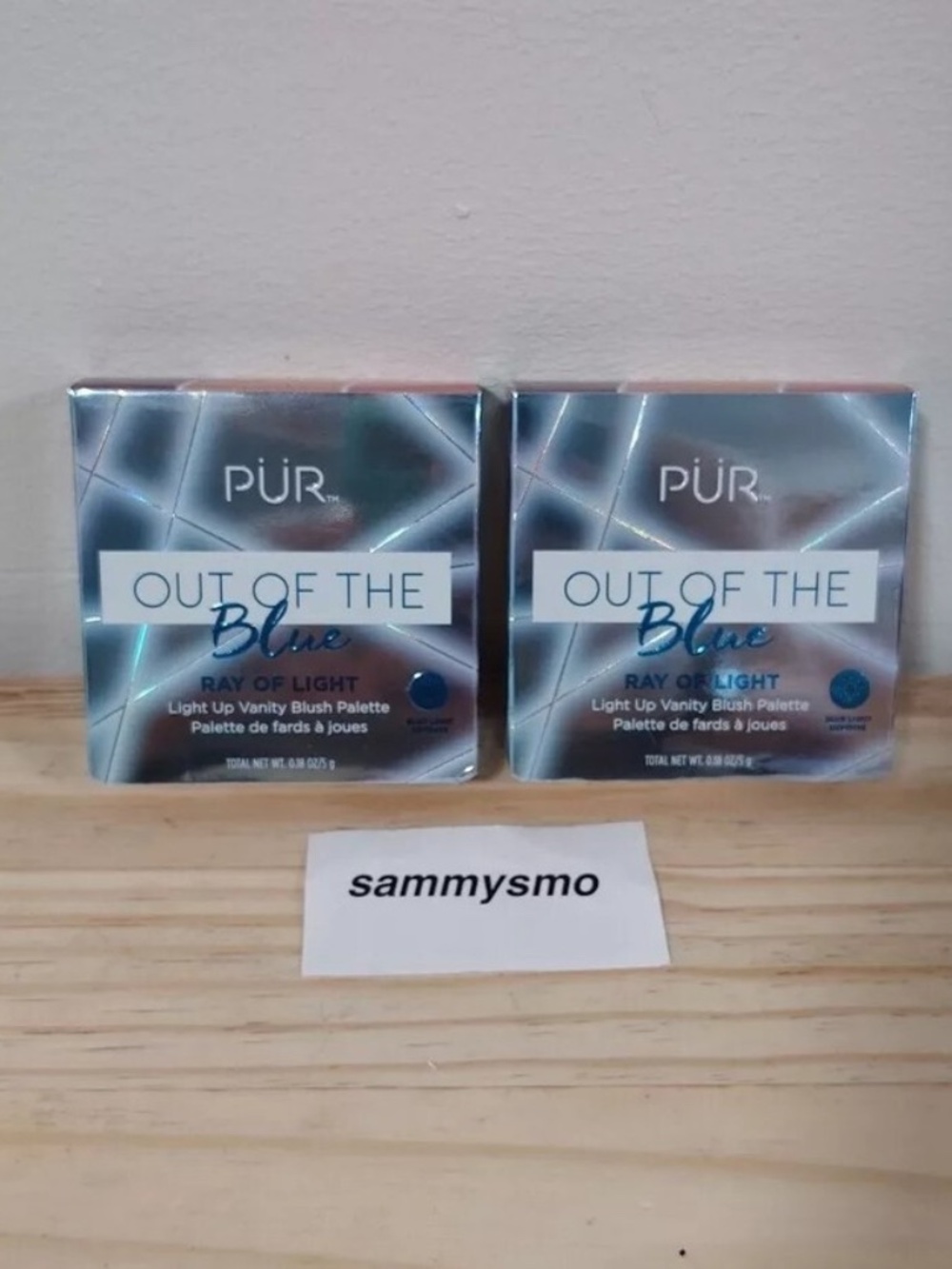 Pur Out Of The Blue Ray of Light, Light Up Vanity Blush Palette, x2
